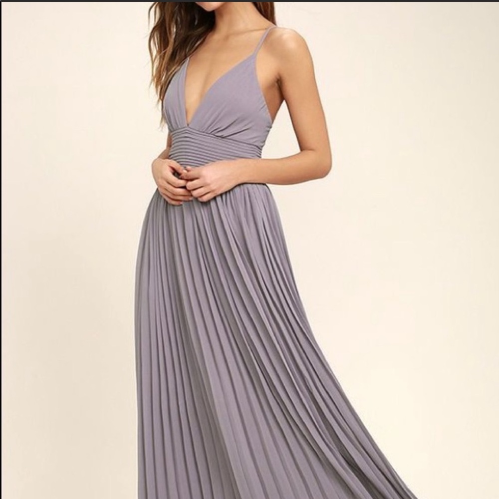 NWT Lulus depths of my love maxi purple SOLD OUT!